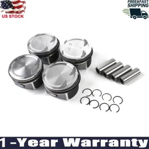 4PACK Pistons & Rings Set Φ82mm for Mercedes-Benz W203 W204 A209 C200K M271 1.8L - Picture 1 of 11
