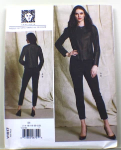 Chaqueta y pantalones Vogue V1517 diseño Anne Klein talla 14-22 - Imagen 1 de 3