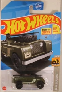HOT WHEELS #2023-242 Land Rover Series II, on US long card (NEW in BLISTER) - Picture 1 of 2