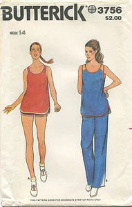Pantalones Cortos Butterick 3756 Misses De Colección Top de Maternidad Patrón ~ Talla 14 ~ Sin Cortar - Imagen 1 de 2