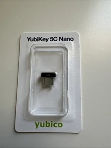 Yubico YubiKey 5C Nano Zwei-Faktor Auth 2FA Sicherheitsschlüssel USB-C FIDO2 - Bild 1 von 2