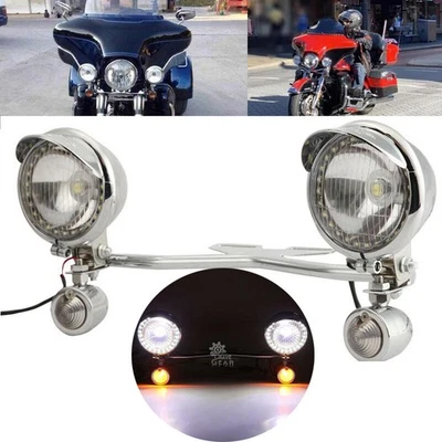 Barra de luz de señales de paso para Harley Davidson Street Glide FLHX Touring Foto 1 de 4