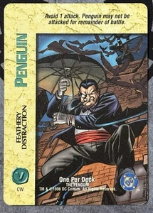 Fleer DC Overpower - PENGUIN - Feathery Distraction OPD Rare - 1996 - LP - Picture 1 of 2