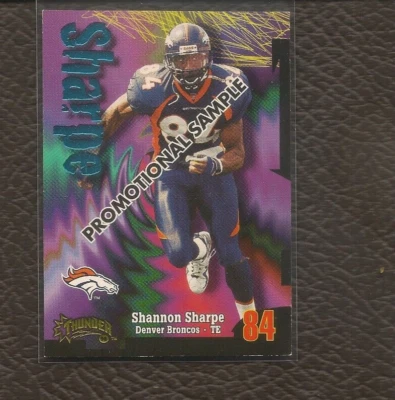 Shannon Sharpe 1998 Skybox Thunder Promo Football Card #162 Denver Broncos - Image 1 of 2