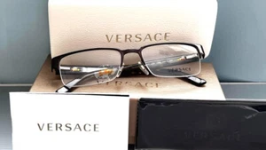 Versace MOD 1184 rechteckige mattschwarze Gestellbrille $ 390 Neu im Karton #2 - Bild 1 von 9