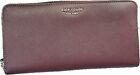 Kate Spade Cameron Saffiano Leather Zip Around Large Wallet Cherrywood Maroon