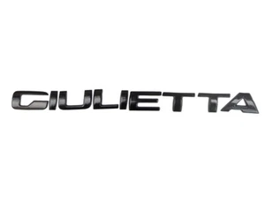 Written rear logo for Alfa Romeo Juliet black glossy double-sided frieze - Picture 1 of 2