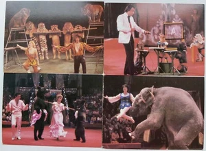 Payasos de circo soviéticos 1986 elefante perros oso tigres león, juego de 12 piezas Rusia - Imagen 1 de 5