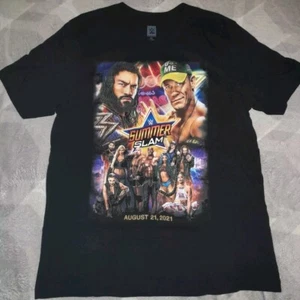 WWE Summerslam 2021 Las Vegas Tshirt XL Black Allegiant Stadium Event Shirt - Picture 1 of 3
