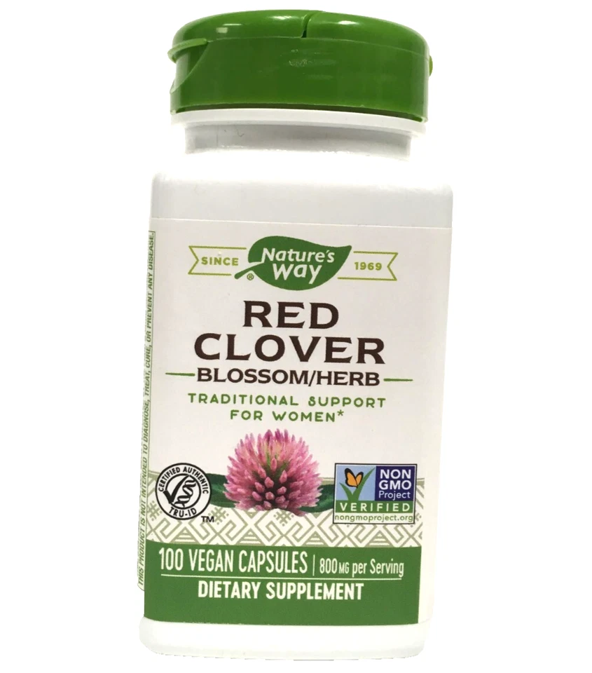 Natures Way Red Clover Blossom 400mg 100 Capsules