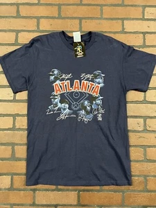 MLB Players Choice Atlanta Braves T-Shirt Double Sided 2013 NWT Medium - Picture 1 of 8