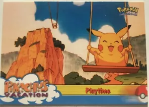 Topps Pokemon Card PIKACHU'S VACATION Playtime - Pikachu Movie Animation Ed. - Bild 1 von 1