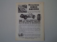 1961 FIRESTONE and A. J. FOYT ADVERTISING - INDIANAPOLIS