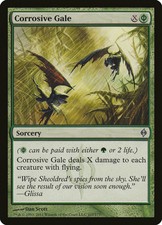 FOIL Corrosive Gale | MtG Magic New Phyrexia | English | Near Mint