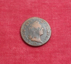 Louis XV - Sol à La Vieille Tête  1772  N  ! - Bild 1 von 2