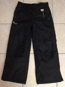 Marker UT-19 Unisex Kids Junior Sz 8 Ski Snow Pants Black Zipper Fly Snap Button - Picture 1 of 7