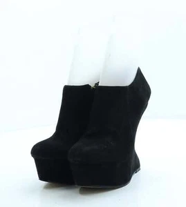 Buffalo London Womens Black Suede Bootie Boot UK 3.5 EU 36 - Picture 1 of 12