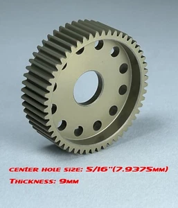 Dhawk 7075 Alu. Diff Gear 52T Hard Anodized For Team Associated RC10gt RC10B4 - Picture 1 of 2
