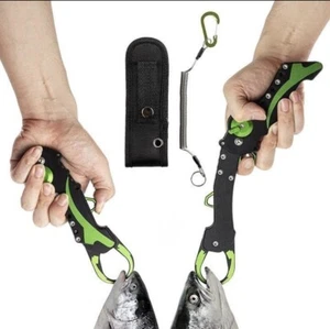 Night Cat Folding Fishing Lip Gripper Grabber Grip with Sheath Foldable Collaps - Picture 1 of 7