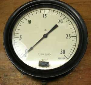 Steam Punk 10" Industrial Vacuum Gauge - Picture 1 of 2