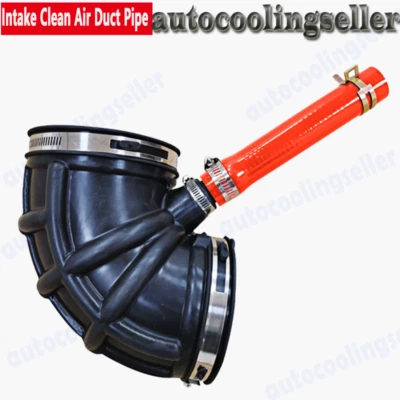 INTAKE CLEAN AIR DUCT PIPE FOR 2007-2018 2017 DODGE RAM 2500 3500 6.7 DIESEL RED Foto 1 de 4