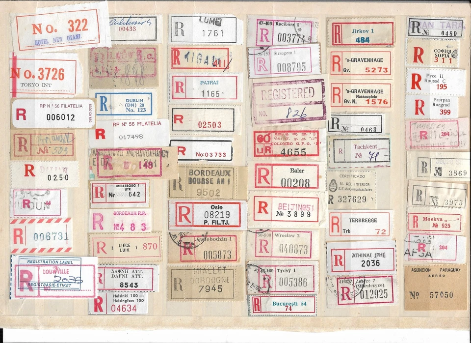 R-Zettel/International  (115 versch.) - Bild 1 von 2