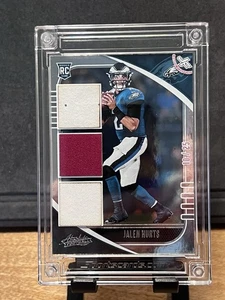 2020 Panini Absolute - Rookie Jalen Hurts #145 (RC) Jersey Fusion Game Used /25 - Picture 1 of 2