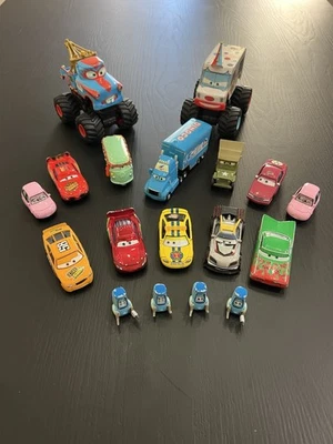 Disney Pixar Cars Movie Toy Huge Lot Diecast And Plastic Cars Monster Trucks - Image 1 of 4