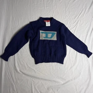Vintage Y2k Boy’s Size 4 Wool/Acrylic Sweater Jacket Diesel - Picture 1 of 5