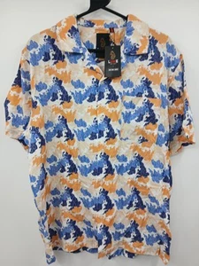 Luke Mamba Cuban Shirt Apricot Camo Pattern Size XL - Picture 1 of 6