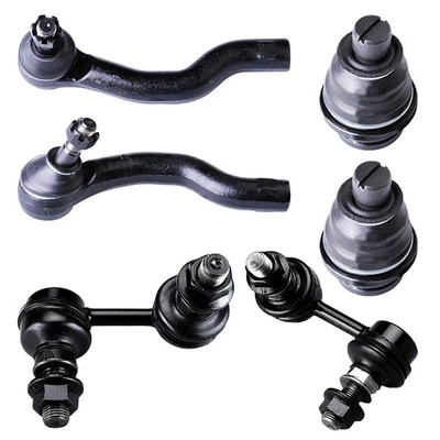 6pcs Suspension 6 Ball joint Outer Tie Rod Sway Bar For 2009-2012 Suzuki Equator Foto 1 de 4