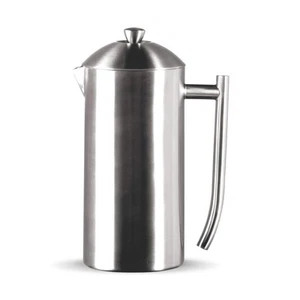 Double-Walled Stainless Steel French Press Coffee Maker - Brushed 36 oz (1 Li... - Picture 1 of 8