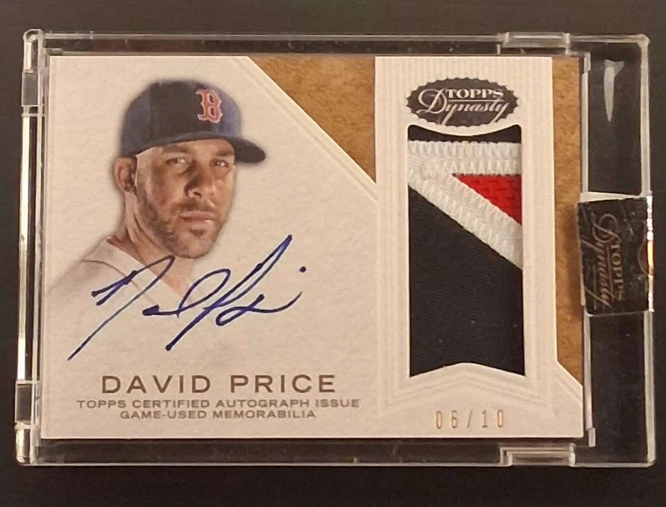 Topps Dynasty 2016 #AP-DPR1 David Price auto memorabilia usada en juegos 06/10 Foto 1 de 4