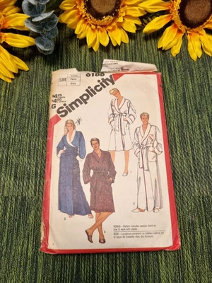 Simplicity Sewing Pattern 6188 Womens /Mens Robe Dressing Gown Size Small 34" - Image 1 of 4