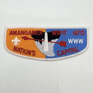 Boy Scouts Of America Amangamek-Wipit Lodge 470 S9 Order Of The Arrow Flap Patch - Picture 1 of 3