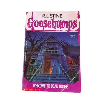 Goosebumps #1 Welcome To Dead House 1st print R.L. Stine 1993 Worn & Read Foto 1 de 4