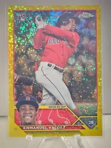 2023 Topps Chrome Update USC19 Enmanuel Valdez Auto ROOKIE Red Sox /75 - Picture 1 of 2