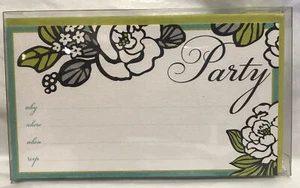 Vera Bradley Retired Island Blooms 10 Fill-In Invitations With Seals New - Picture 1 of 4