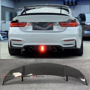For BMW 2 3 4 Series M2 M3 M4 F22 F80 F82 F30 ABS Carbon Fiber Look Spoiler Wing - Bild 1 von 14