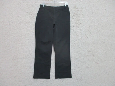 Pantalones Rafaella 6P Mujer Talla Pequeña Negro Chino Pierna Recta Bolsillos Informales S4 Foto 1 de 4