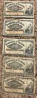 Lot of 5 Scarce 1900 Dominion Of Canada 25 cent Fractional Note circ Ks15