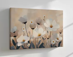 Quadro vintage fiori di magnolia bianca stampa su tela design moderno arte da parete - Foto 1 di 9