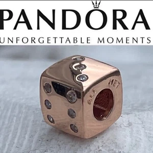 Pandora ROSE Gold DAZZLING DICE LAS VEGAS Exclusive 781269C01 - Picture 1 of 11