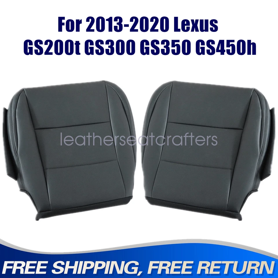 Cubierta de cuero perforado inferior de ambos lados negra para Lexus GS350 GS450h 2013-2020 Foto 1 de 4