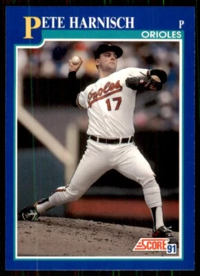 1991 Score Pete Harnisch Baltimore Orioles #492 - Image 1 of 2
