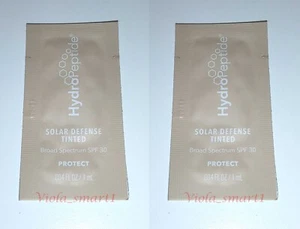 2x HYDROPEPTIDE protezione solare colorata SPF30 0,034 oz / 1 ml formato campione protezione solare - Foto 1 di 3
