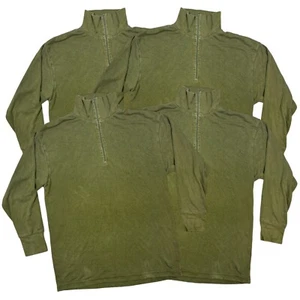 4x Camisa de Campo Norgie Verde Ejército Holandés Jersey Noruego Térmica Militar Excedente - Imagen 1 de 4