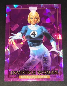 2024 Sky Box Marvel Invisible Woman Masterpieces 92 Purple Crystals SP - Picture 1 of 2