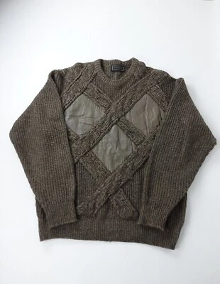 Винтажный свитер в стиле Coogi из саксонской коллекции | мужской размер L натуральная кожа - Изображение 1 из 4