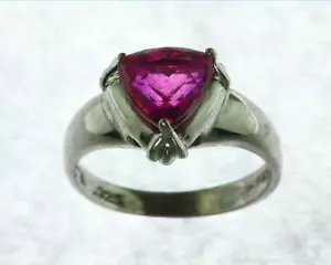 Rose Quartz Sterling Silver Lady,s Ring RSS,913 - Picture 1 of 6